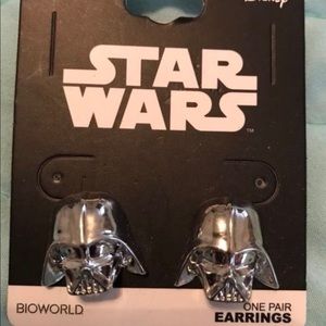 Never worn Star Wars earrings Darth Vader